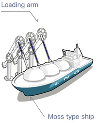 Loading Dock image - Loading arm , Moss type ship