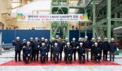 평택LNG생산기지, 세계 최초 LNG선