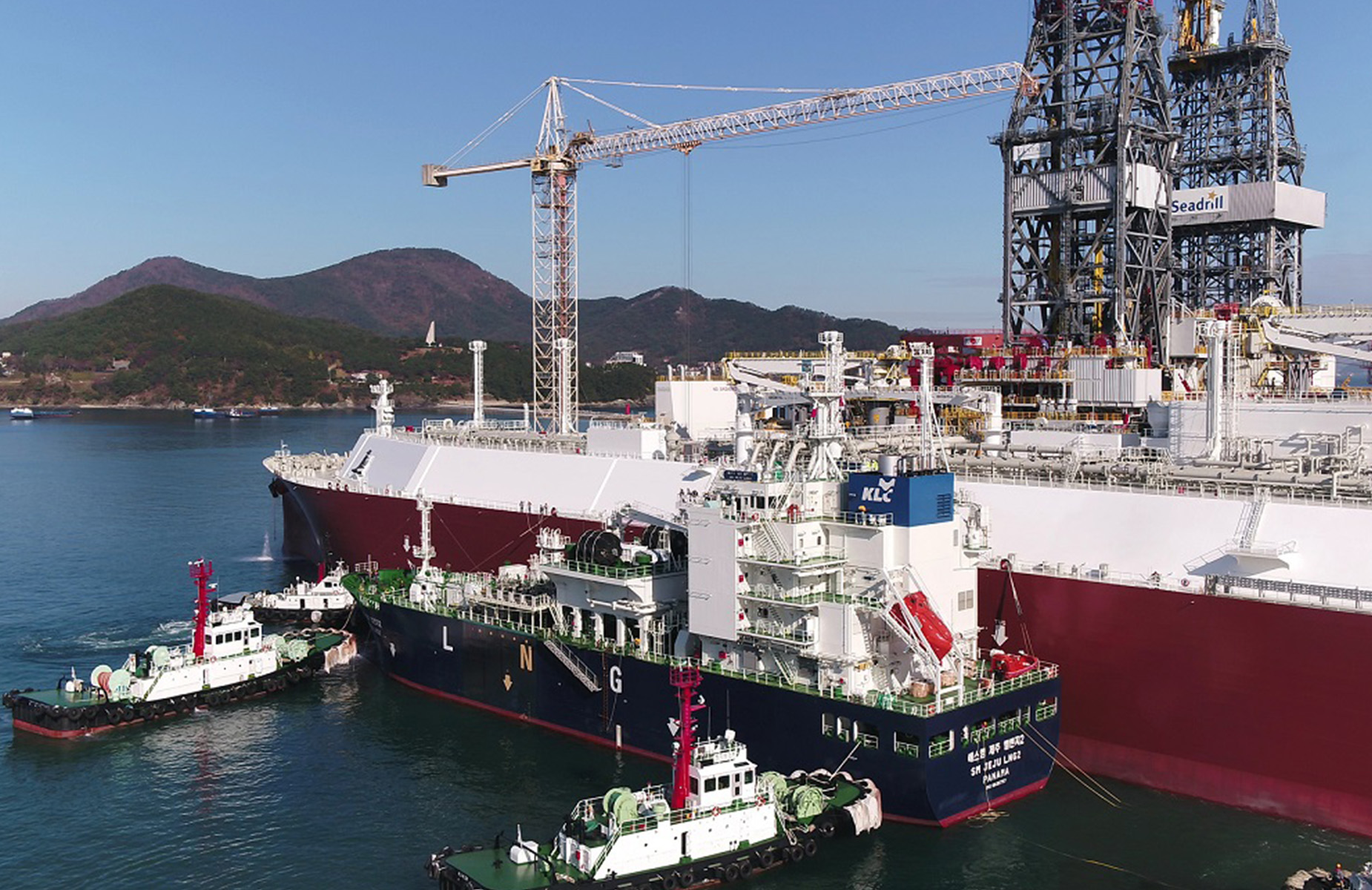 세계 최초 선박 간 LNG 선적 실증 테스트 성공