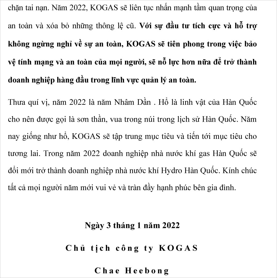 2022년 사장님 신년사(베트남어)