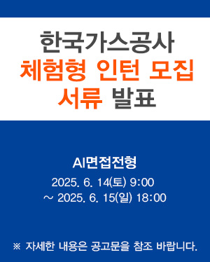 2025년 체험형 인턴 채용 공고