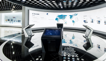You can check KOGAS' global partners through kiosks.
