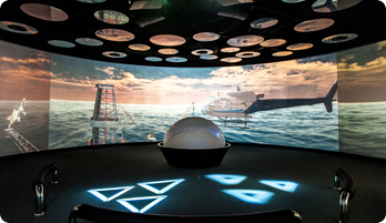The generation and prehistoric era of fossil fuels screened at the 360˚ 4K Screen 3D Animation Theater.