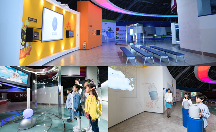 Children who are experiencing inside the Gas Science Museum